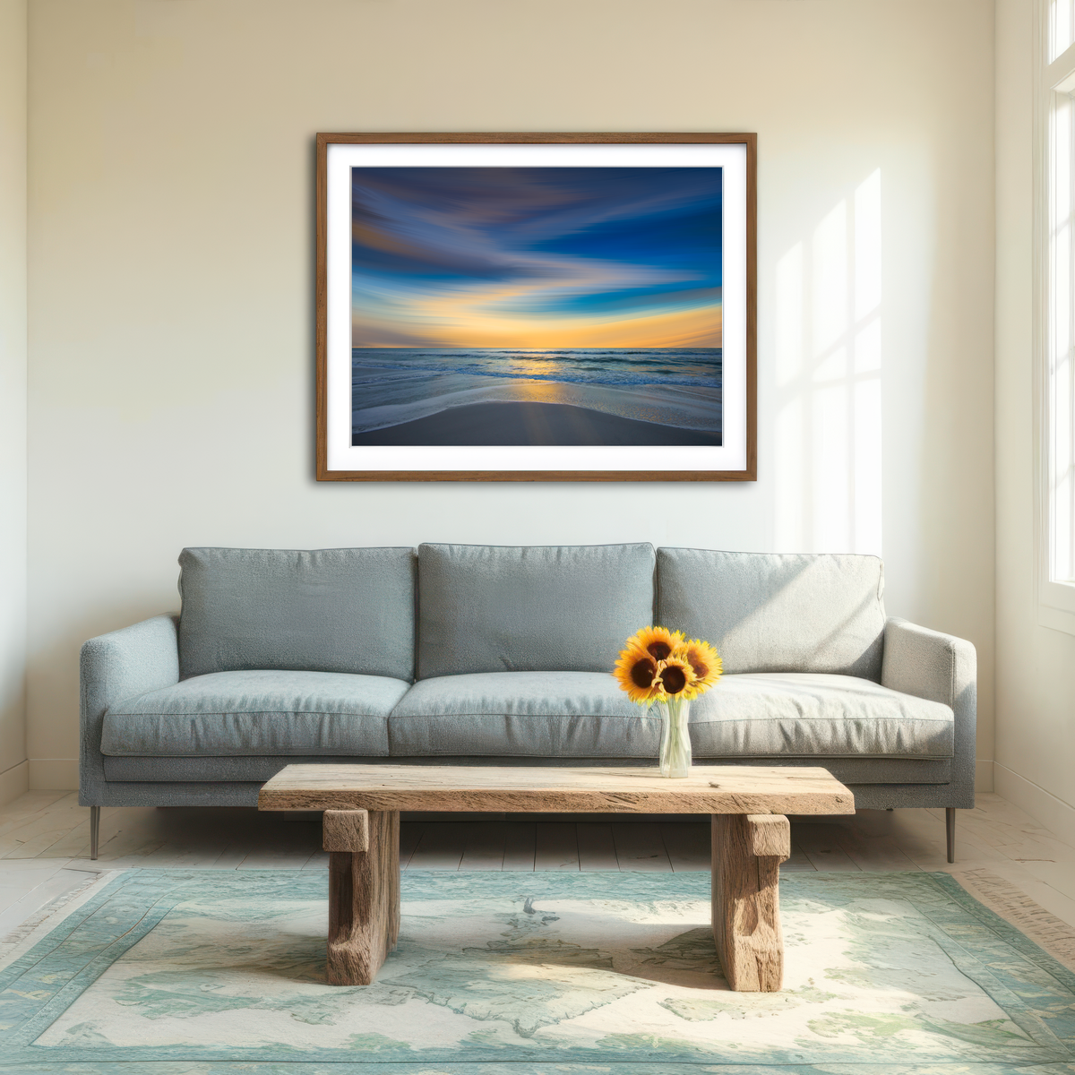 AUTO-MOCKUP ROOM | Another Soft Sunset Sky Wall Art