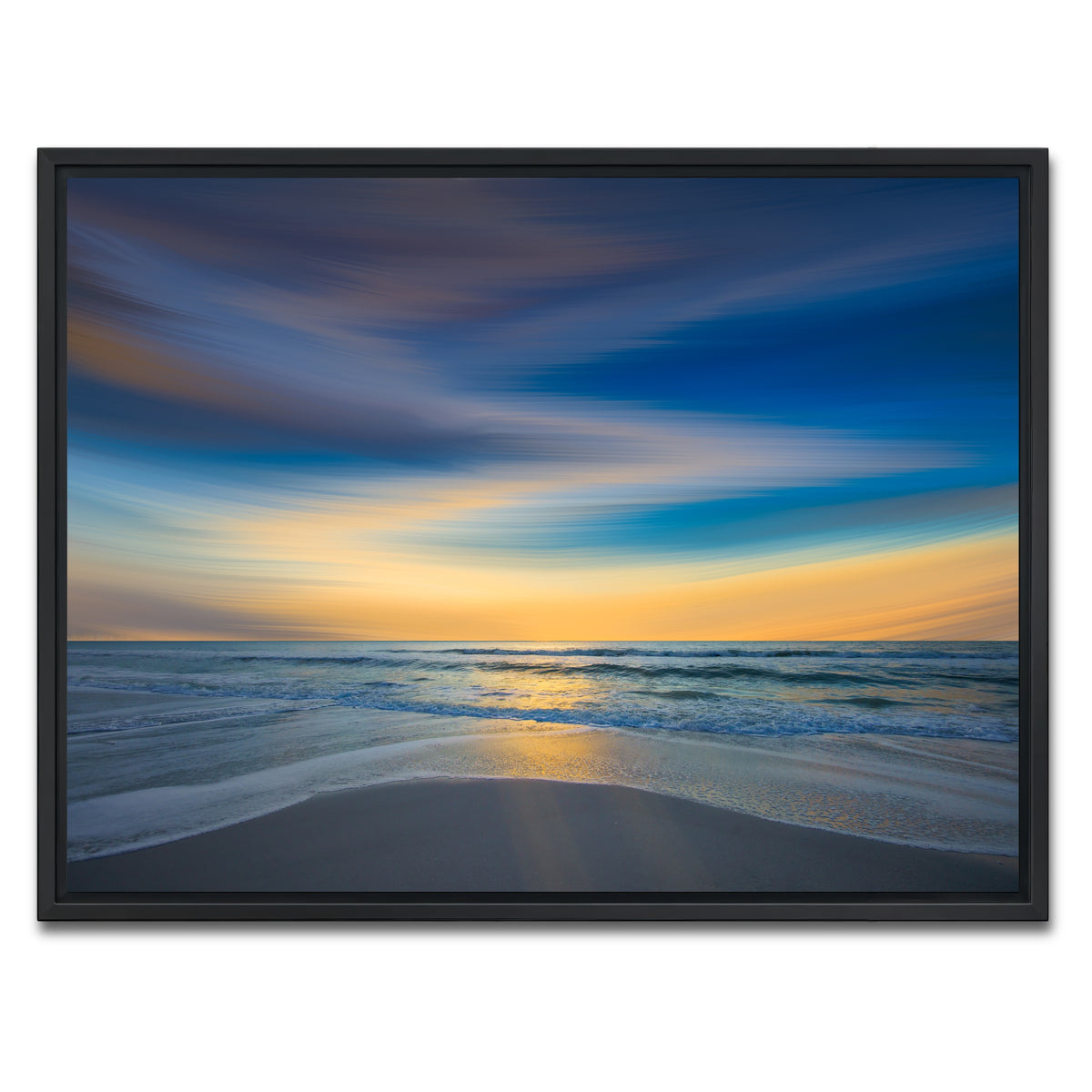 AUTO-MOCKUP WHITE | Another Soft Sunset Sky | 1 Piece | Black Framed Canvas | group=4x3