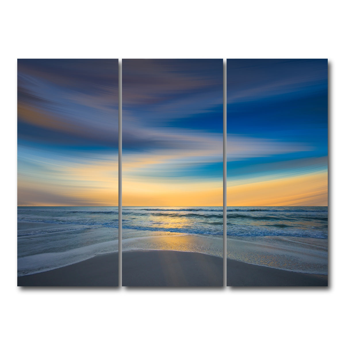 AUTO-MOCKUP WHITE | Another Soft Sunset Sky | 3 Piece | Gallery Wrap Canvas | group=8x18