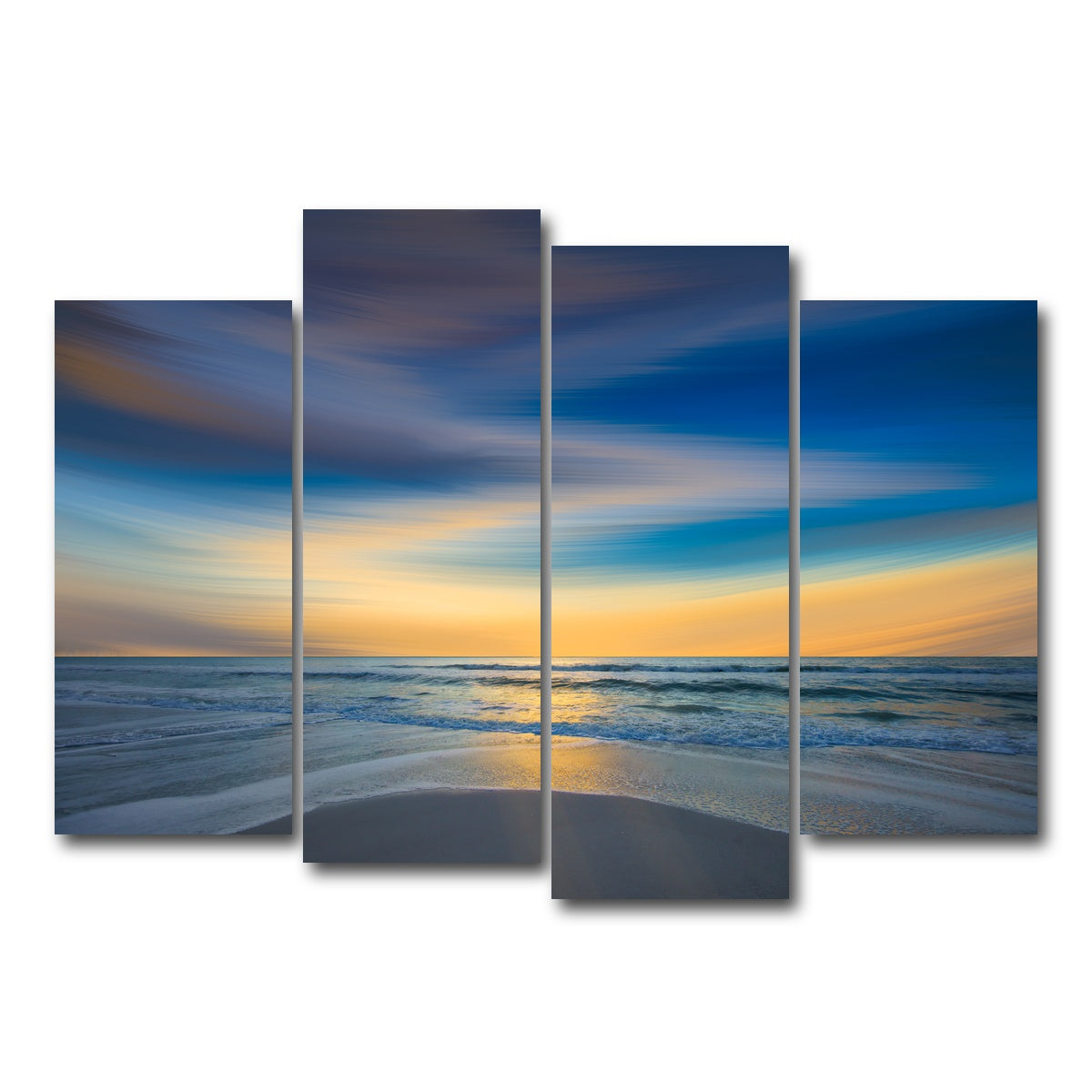 AUTO-MOCKUP WHITE | Another Soft Sunset Sky | 4 Piece | Gallery Wrap Canvas | group=4_normal