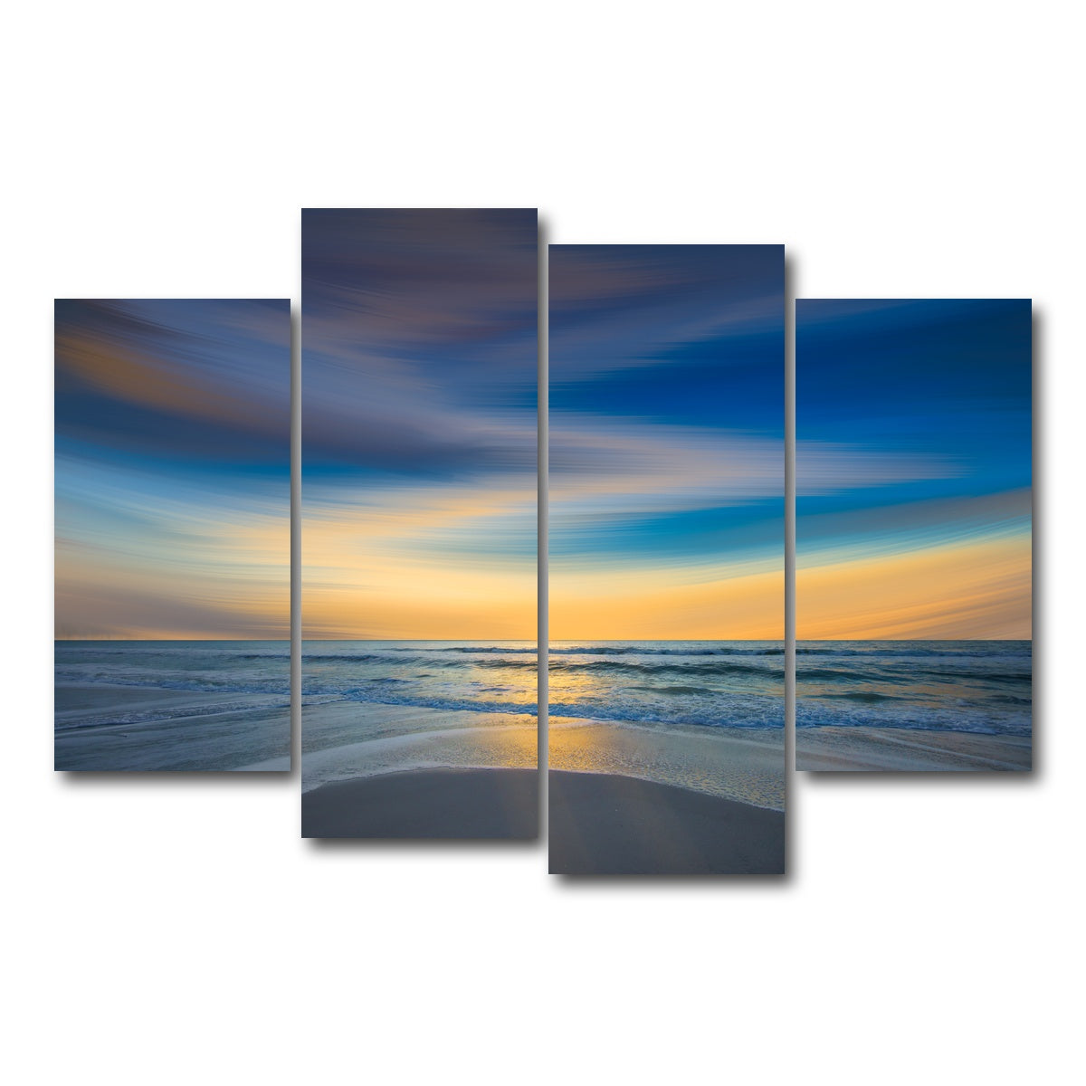 AUTO-MOCKUP WHITE | Another Soft Sunset Sky | 4 Piece | Gallery Wrap Canvas | group=4_short