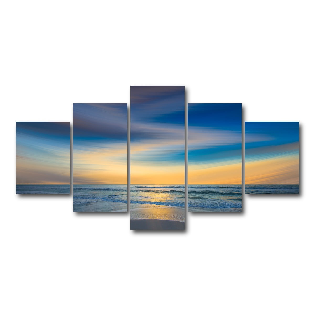AUTO-MOCKUP WHITE | Another Soft Sunset Sky | 5 Piece | Gallery Wrap Canvas | group=5_short