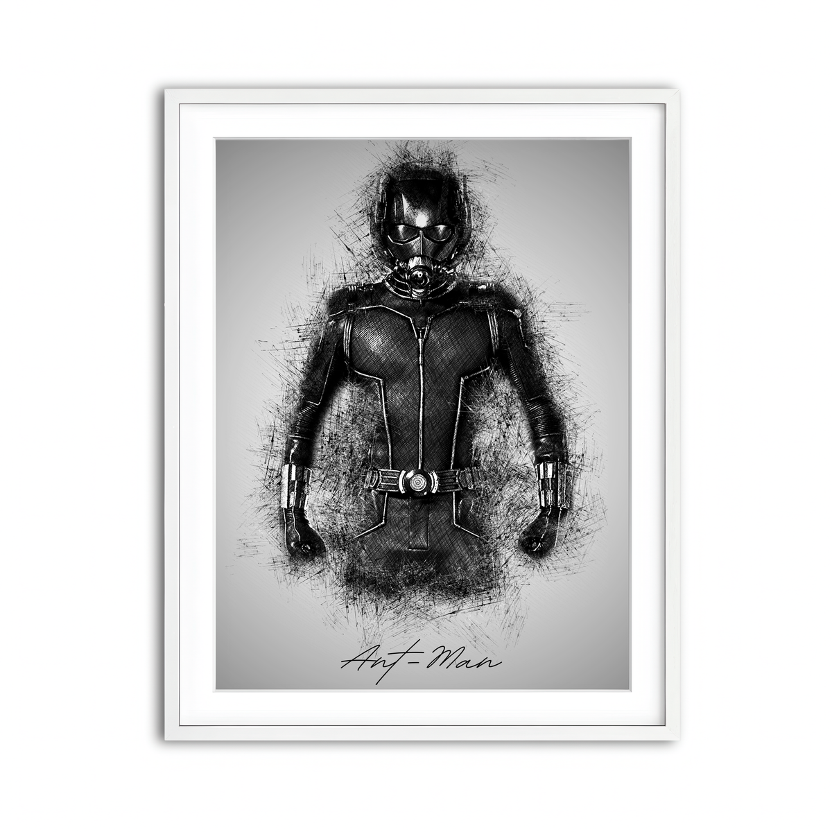 Framed Print 3x4 White