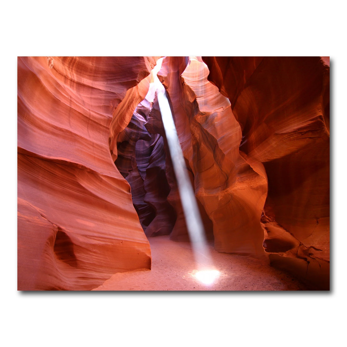 AUTO-MOCKUP WHITE | Antelope Canyon Light Beam | 1 Piece | Gallery Wrap Canvas | group=4x3
