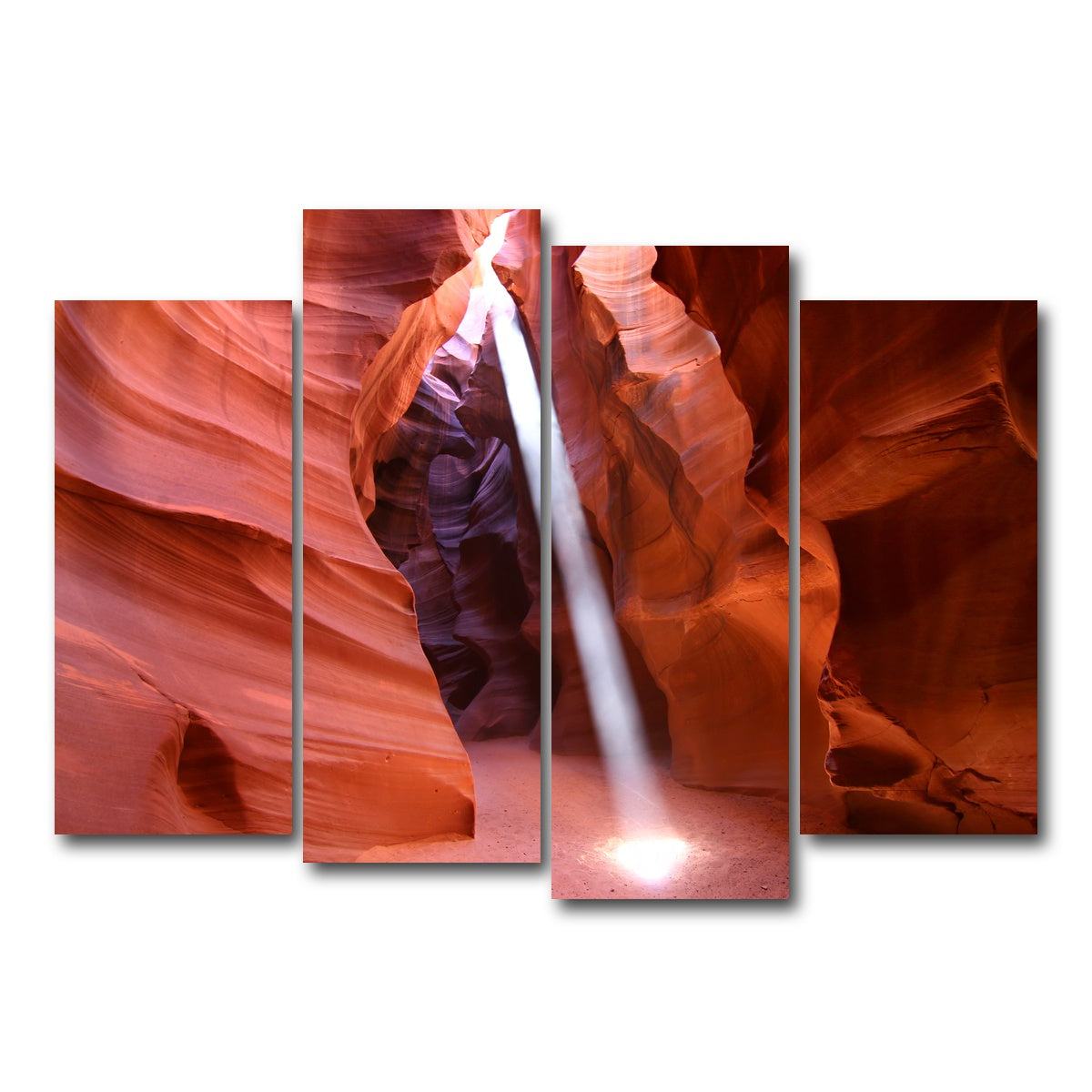 AUTO-MOCKUP WHITE | Antelope Canyon Light Beam | 4 Piece | Gallery Wrap Canvas | group=4_normal