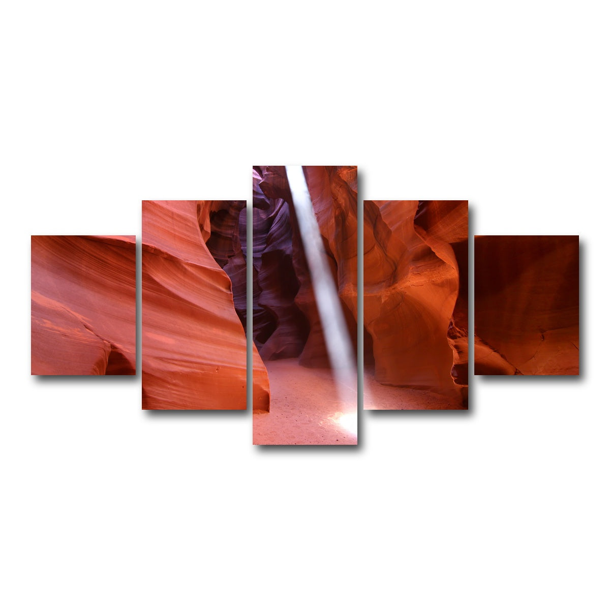 AUTO-MOCKUP WHITE | Antelope Canyon Light Beam | 5 Piece | Gallery Wrap Canvas | group=5_short