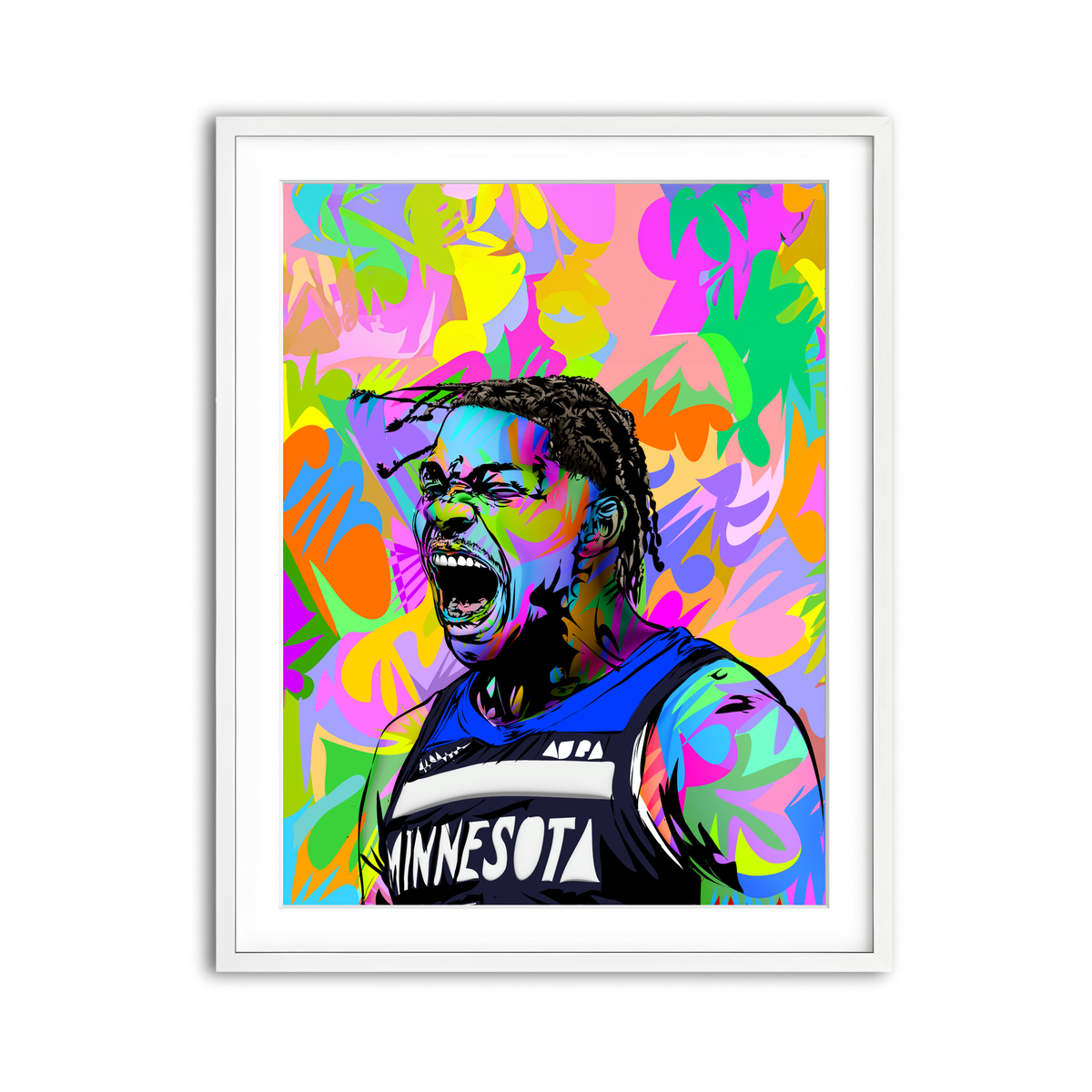 Framed Print 3x4 White