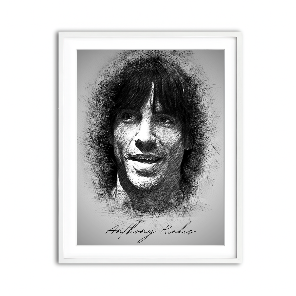 Framed Print 3x4 White