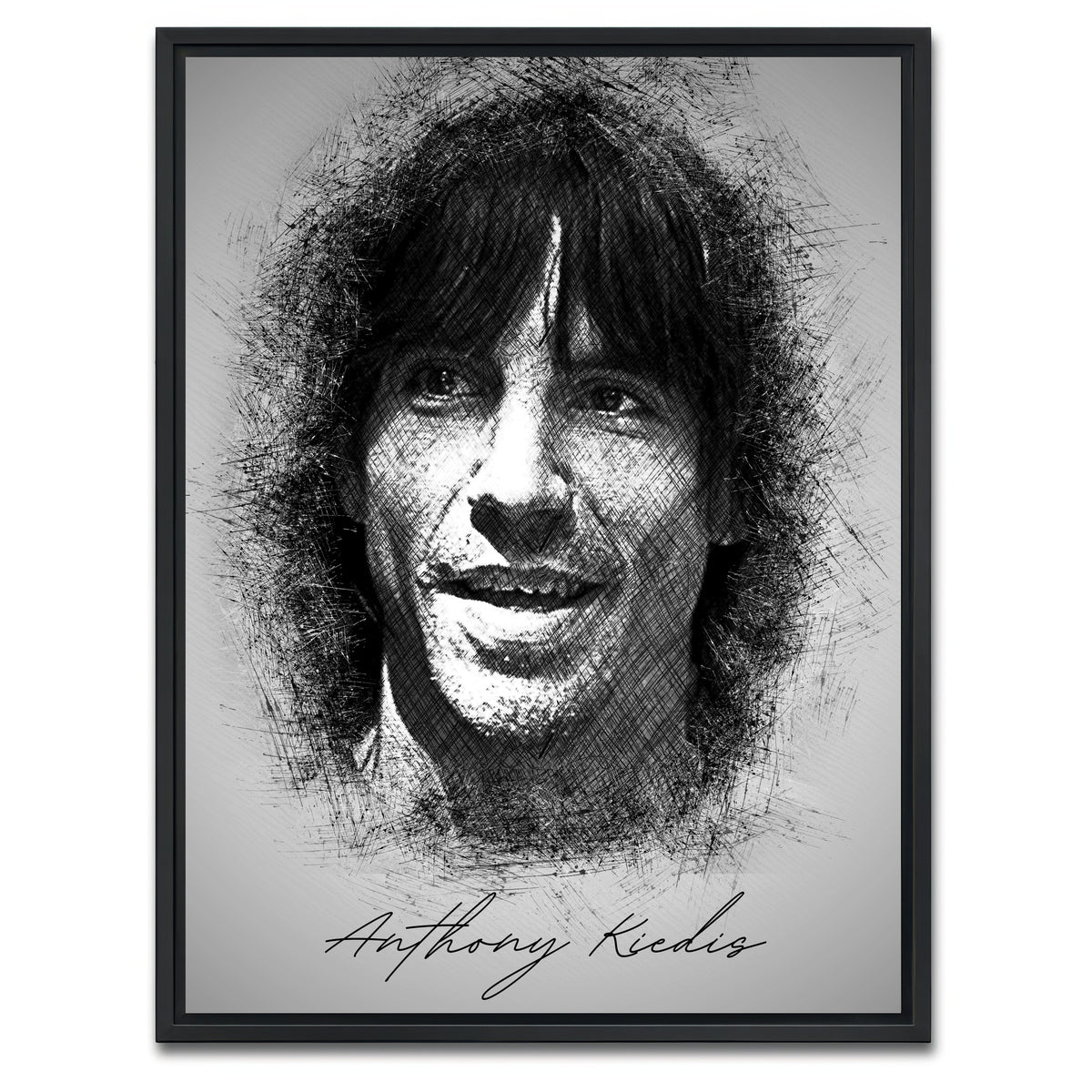 AUTO-MOCKUP WHITE | Anthony Kiedis | 1 Piece | Black Framed Canvas | group=3x4
