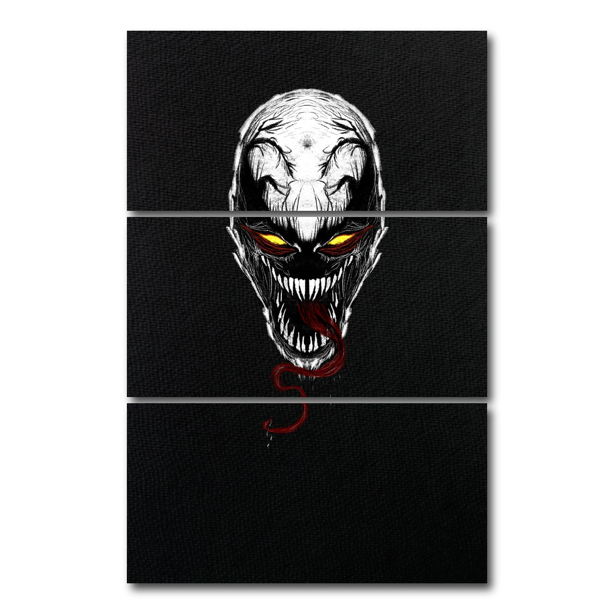 AUTO-MOCKUP WHITE | Anti Venom | 3 Piece | Gallery Wrap Canvas | group=12x24_stacked