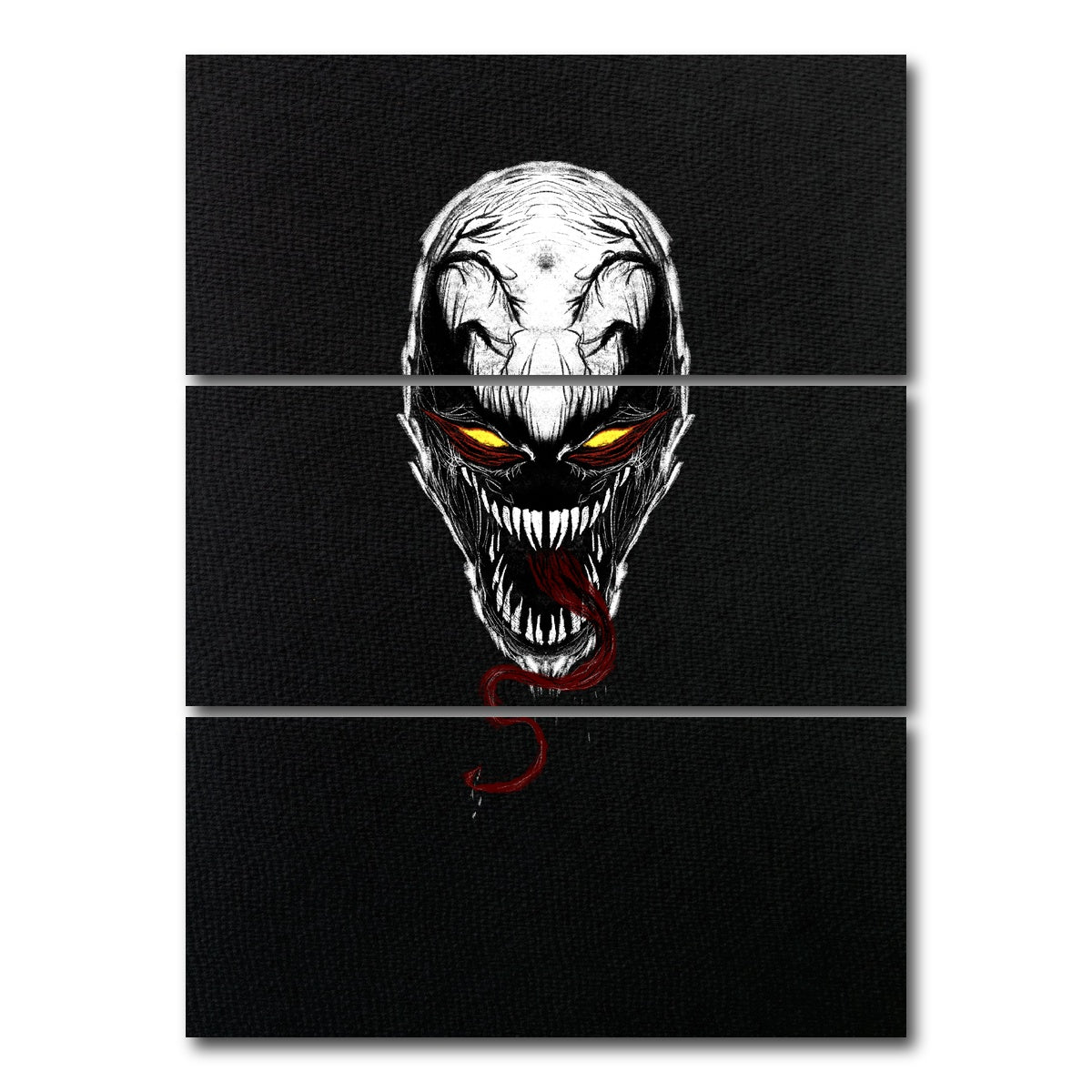AUTO-MOCKUP WHITE | Anti Venom | 3 Piece | Gallery Wrap Canvas | group=8x18_stacked