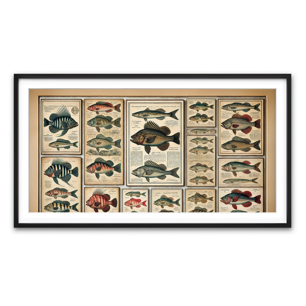 Framed Print 2x1 Black