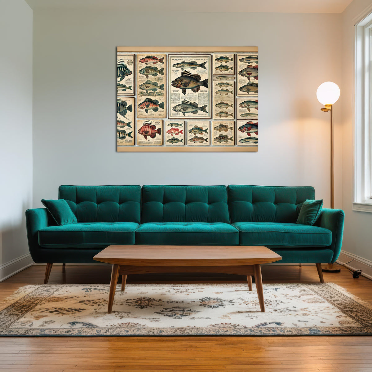 AUTO-MOCKUP ROOM | Antique fish illustrations