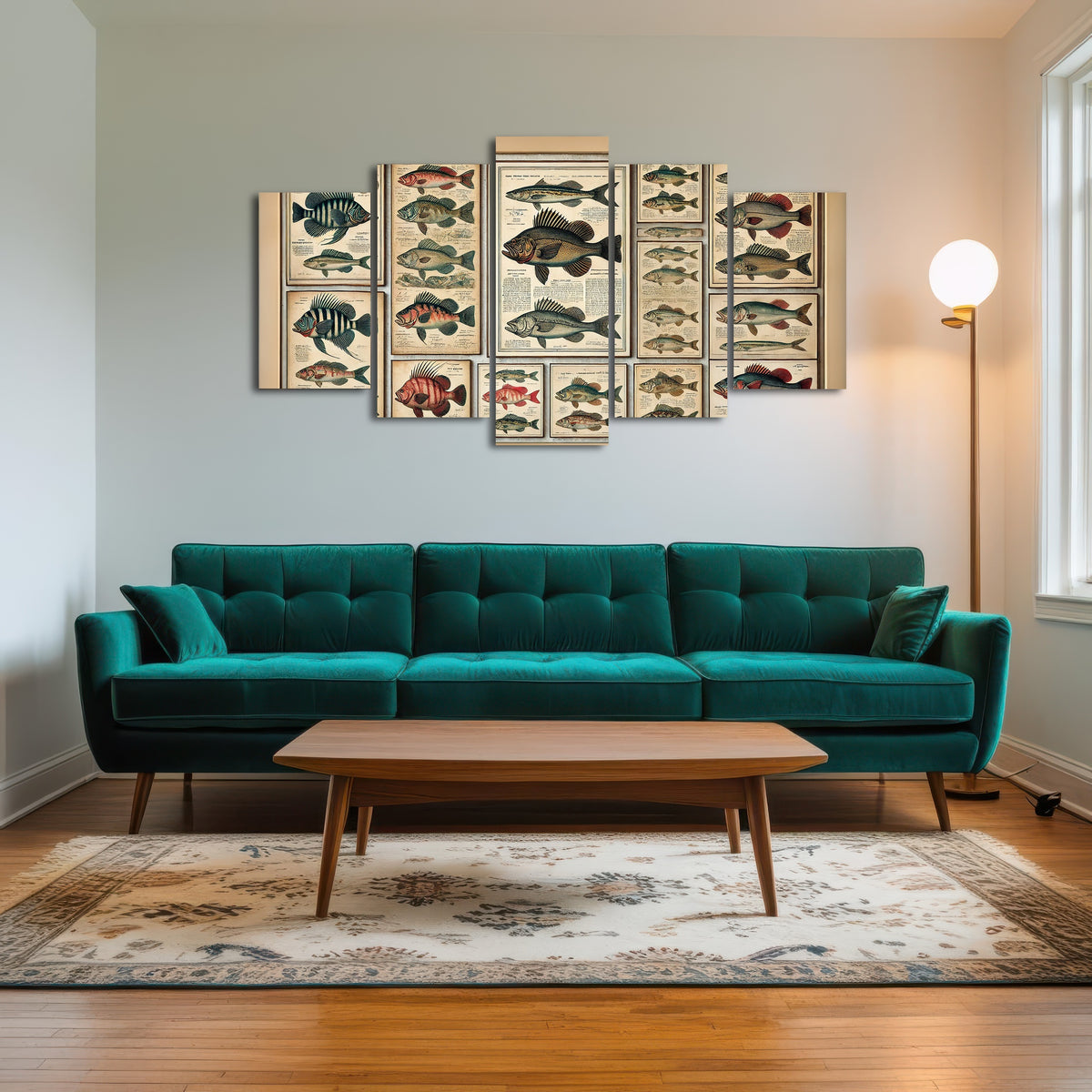 AUTO-MOCKUP ROOM | Antique fish illustrations