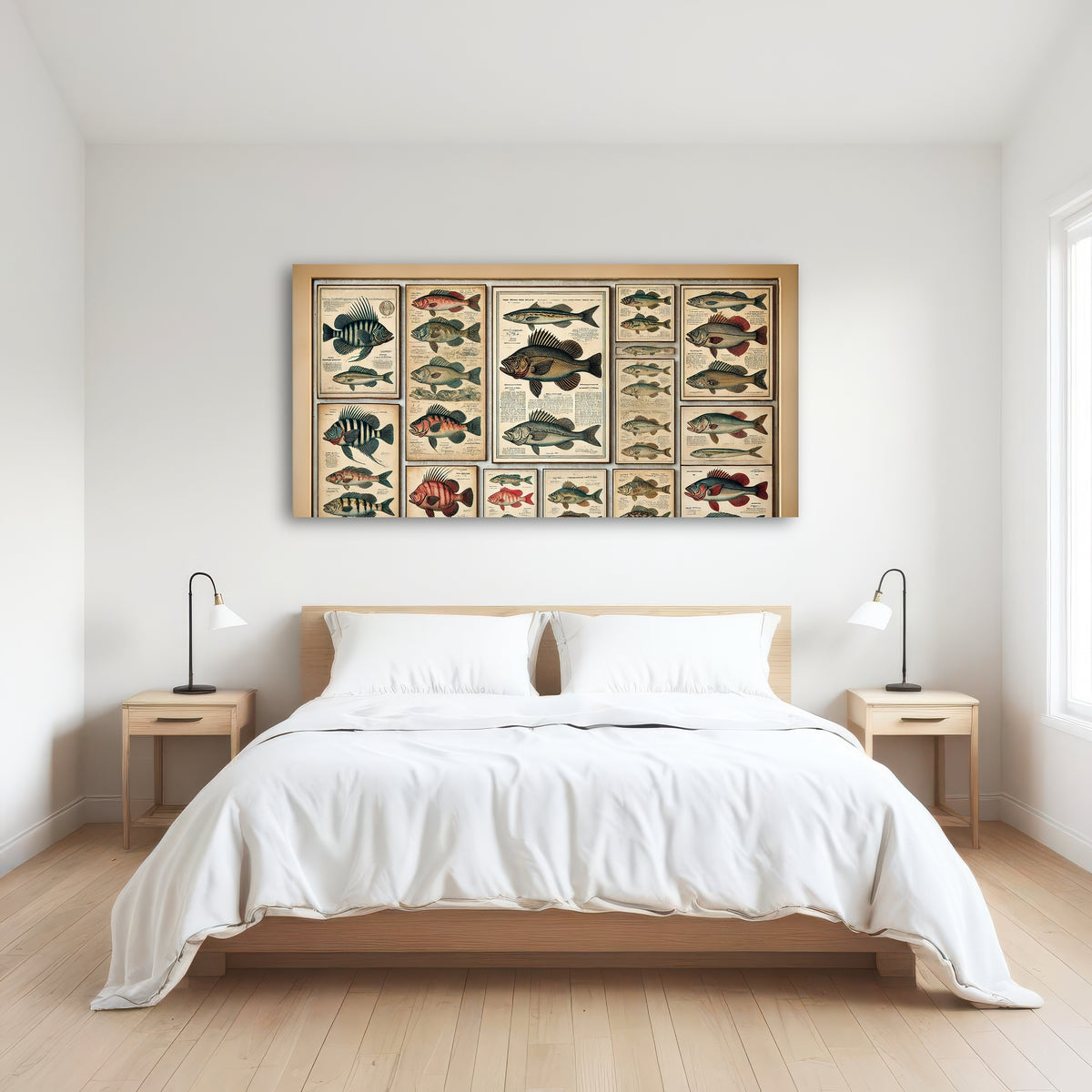 AUTO-MOCKUP ROOM | Antique fish illustrations