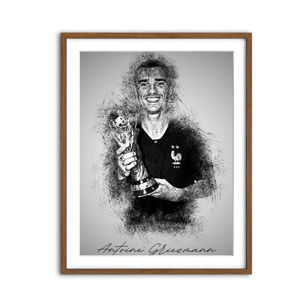 Framed Print 3x4 Walnut