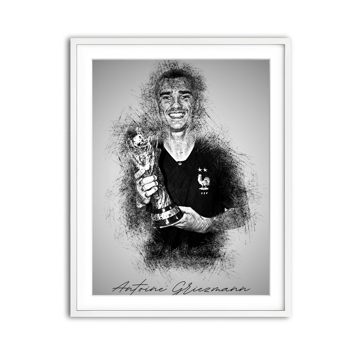 Framed Print 3x4 White