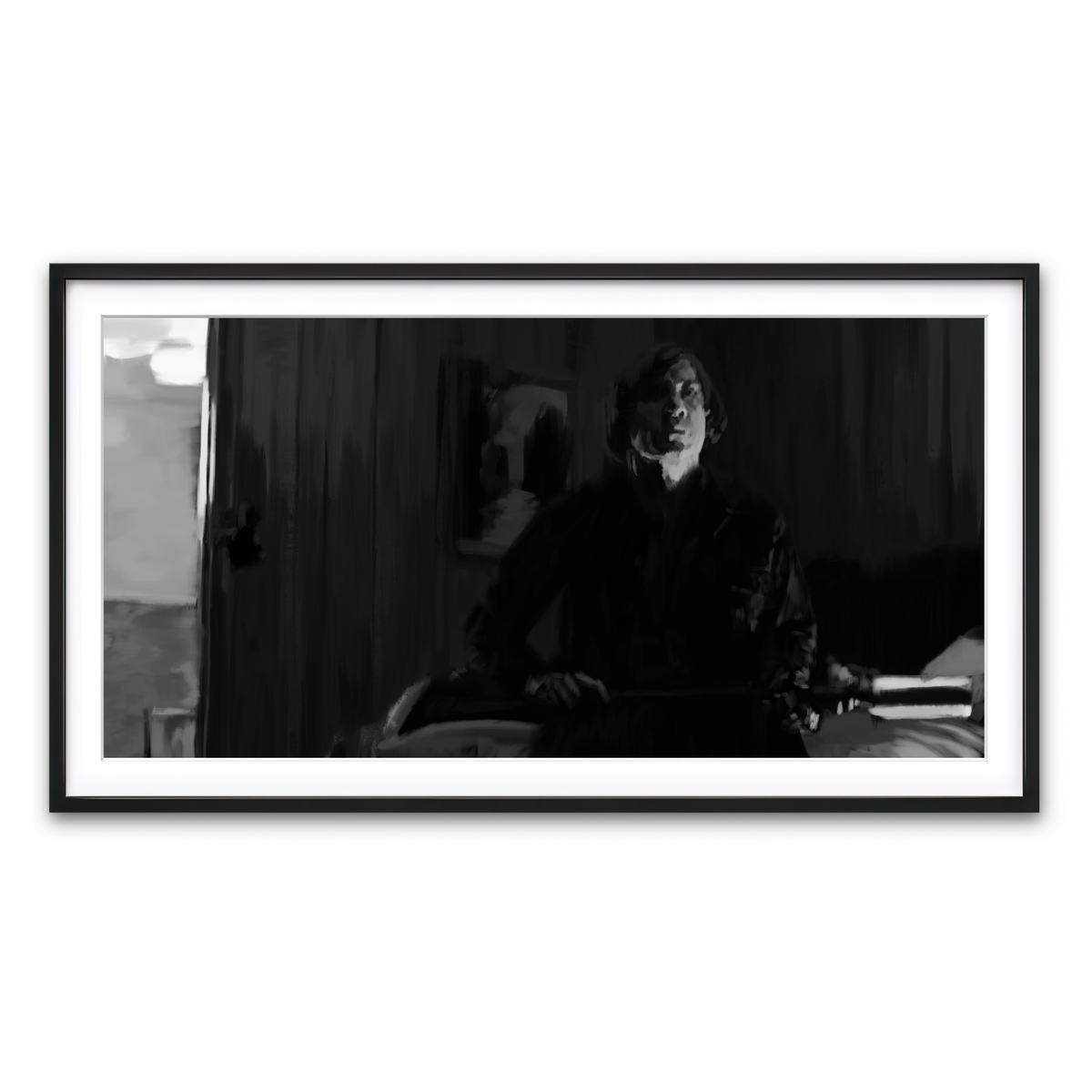 Framed Print 2x1 Black