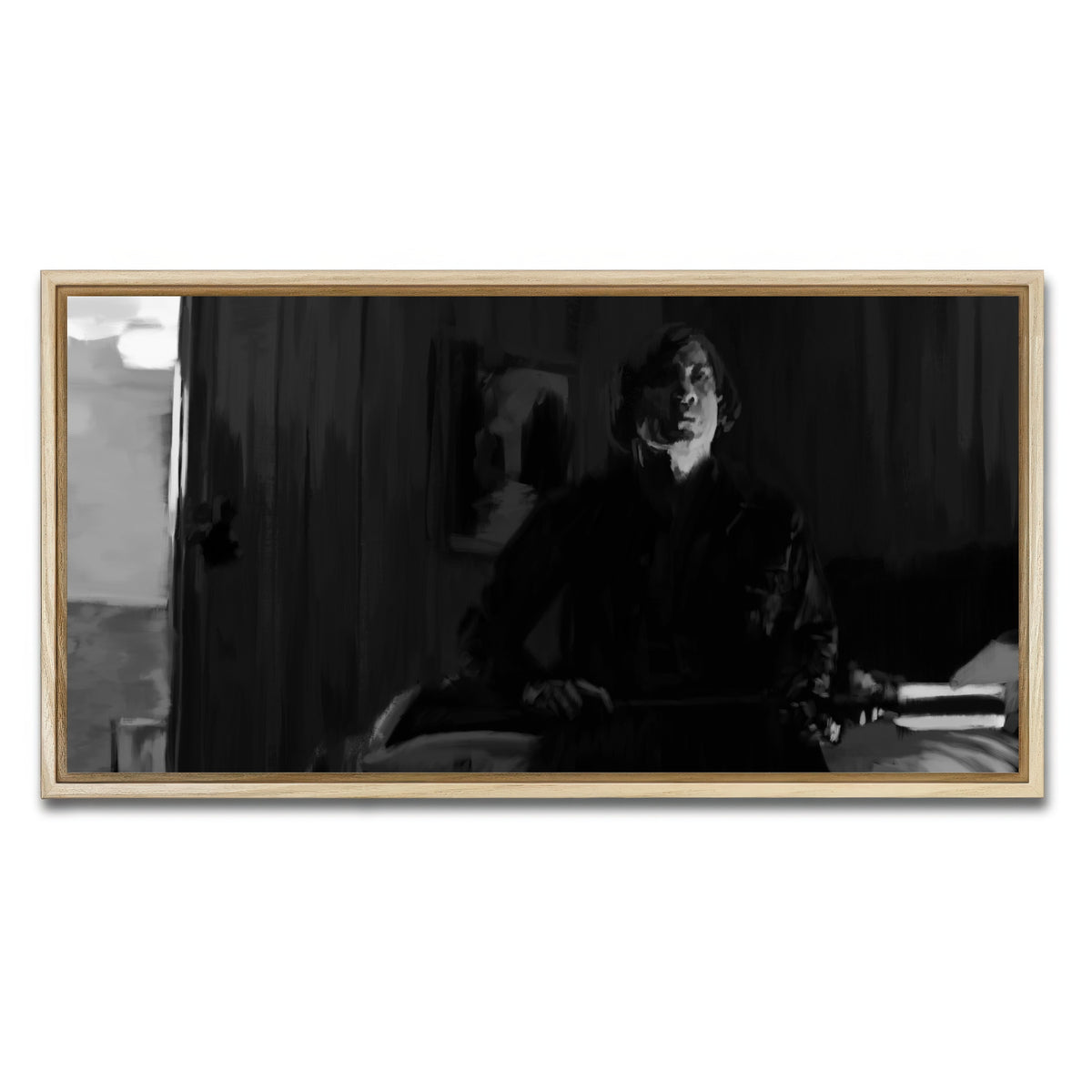 AUTO-MOCKUP WHITE | Anton Chigurh | 1 Piece | Natural Framed Canvas | group=2x1