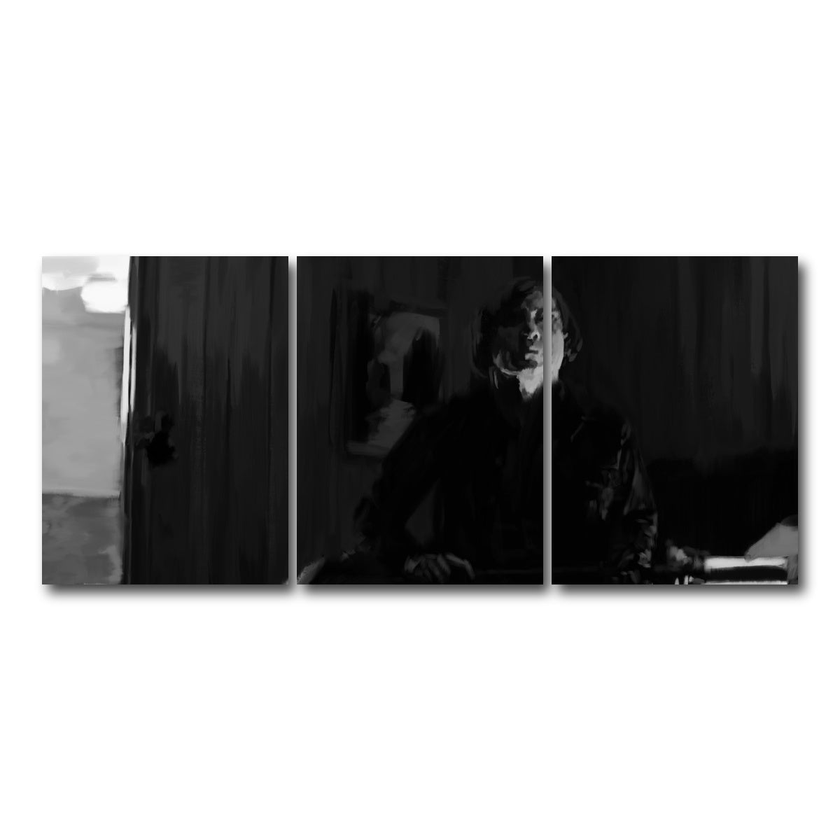 AUTO-MOCKUP WHITE | Anton Chigurh | 3 Piece | Gallery Wrap Canvas | group=18x24