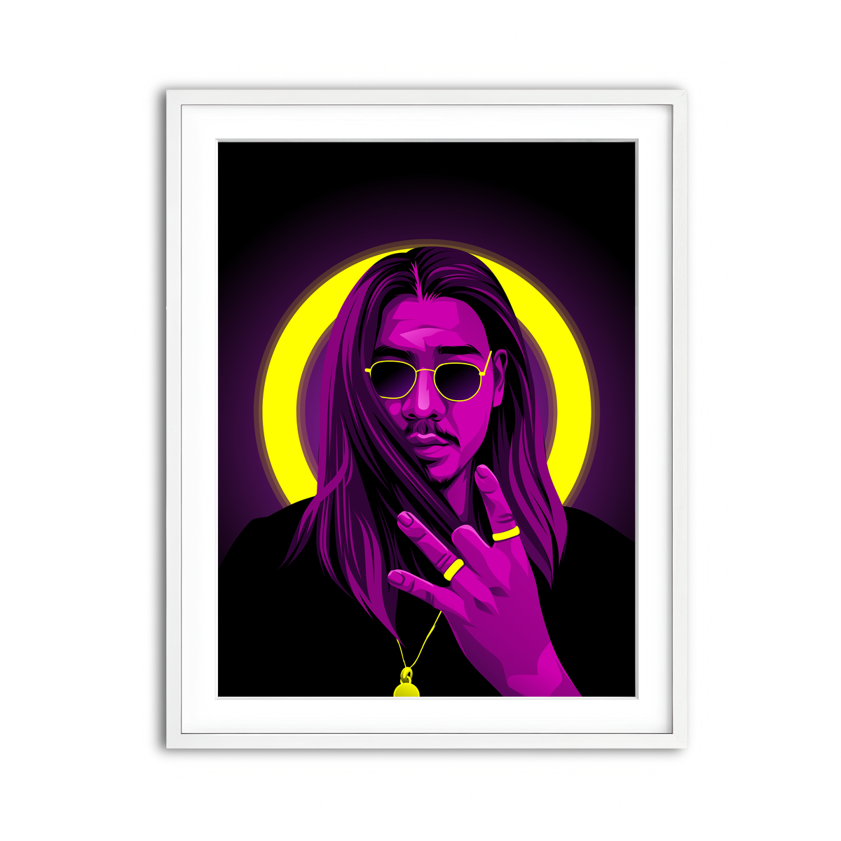 Framed Print 3x4 White