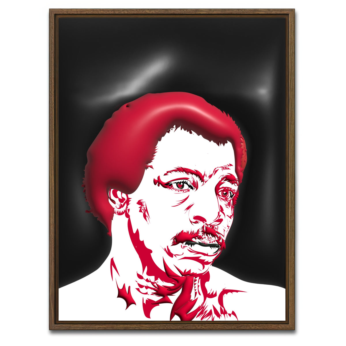 AUTO-MOCKUP WHITE | Apollo Creed | 1 Piece | Walnut Framed Canvas | group=3x4