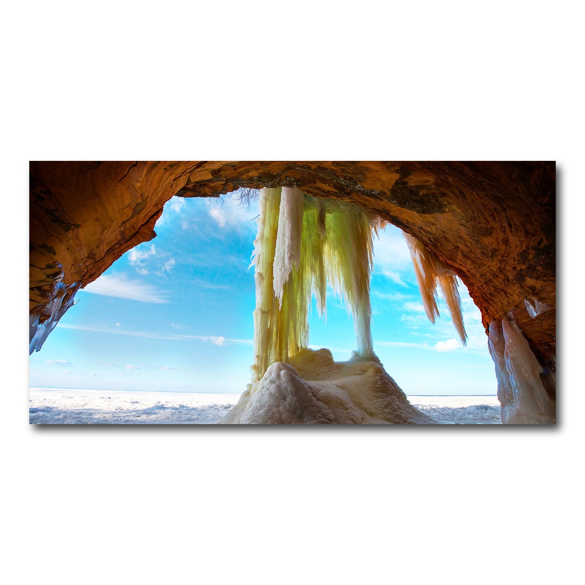 AUTO-MOCKUP WHITE | Apostle Islands Ice Caves | 1 Piece | Gallery Wrap Canvas | group=2x1