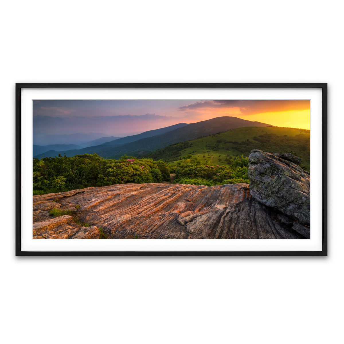 Framed Print 2x1 Black