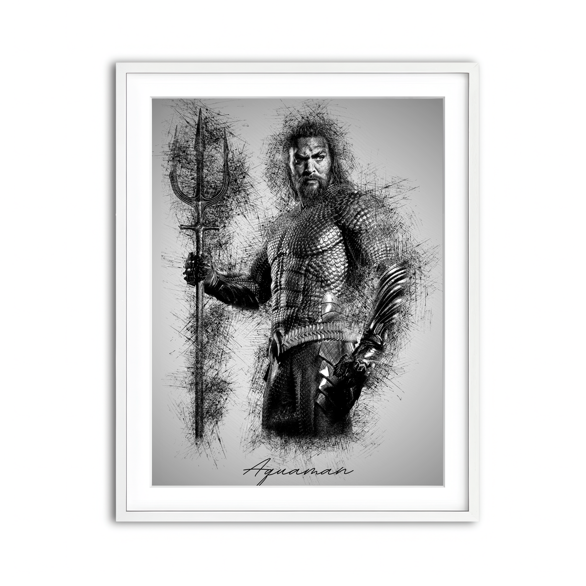 Framed Print 3x4 White