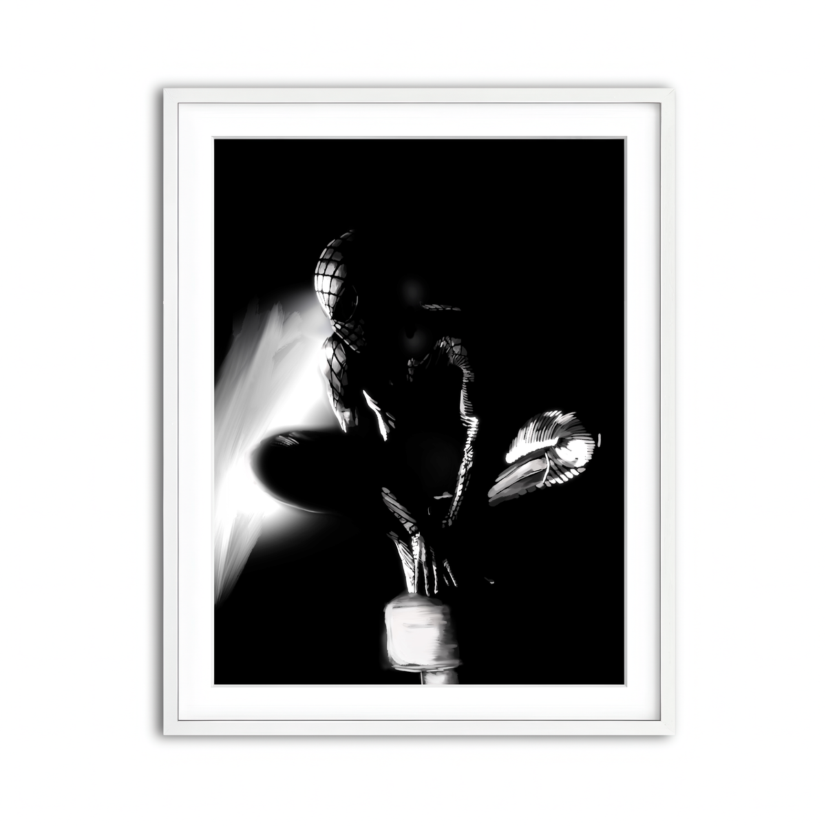 Framed Print 3x4 White