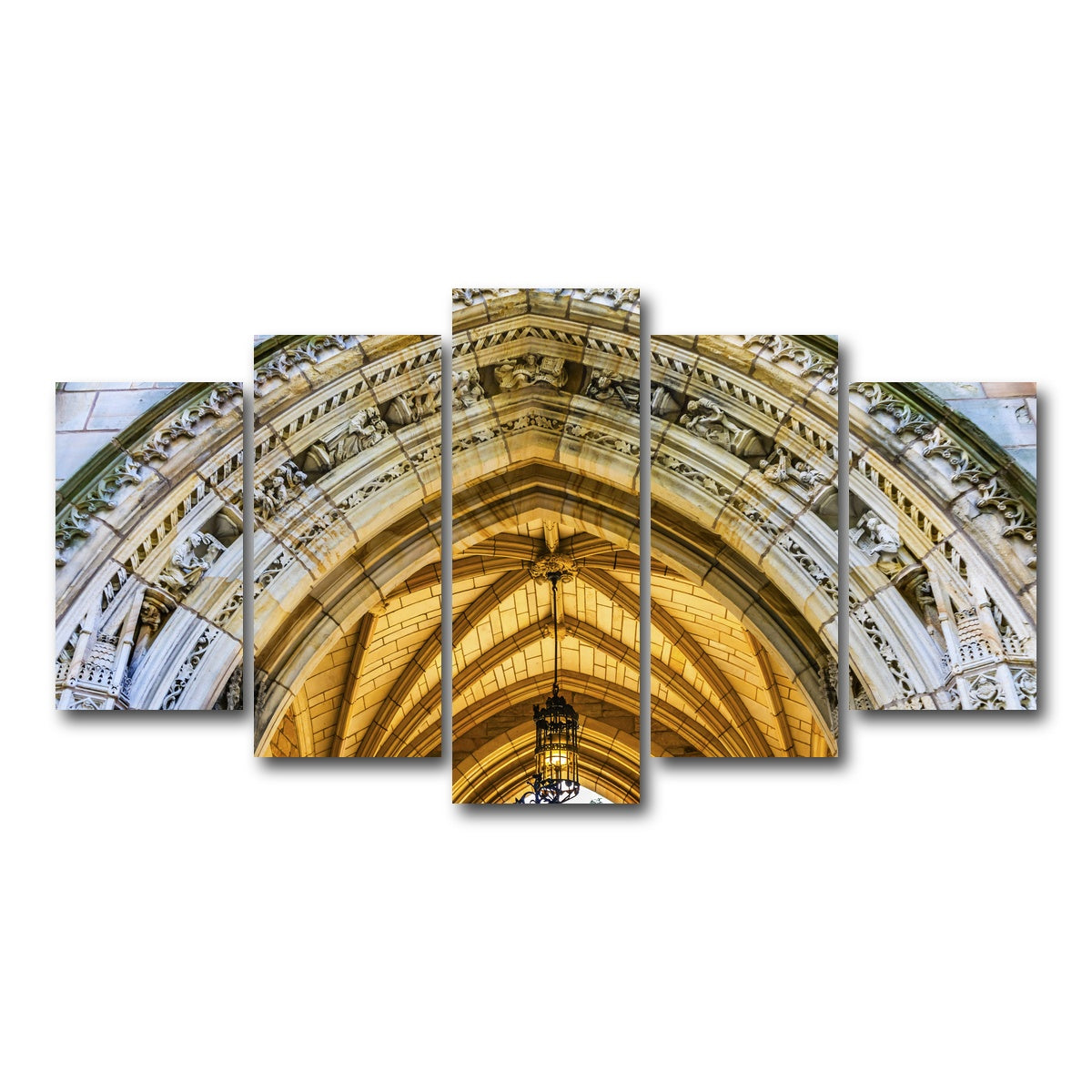 AUTO-MOCKUP WHITE | Arch Harkness Tower | 5 Piece | Gallery Wrap Canvas | group=5_normal