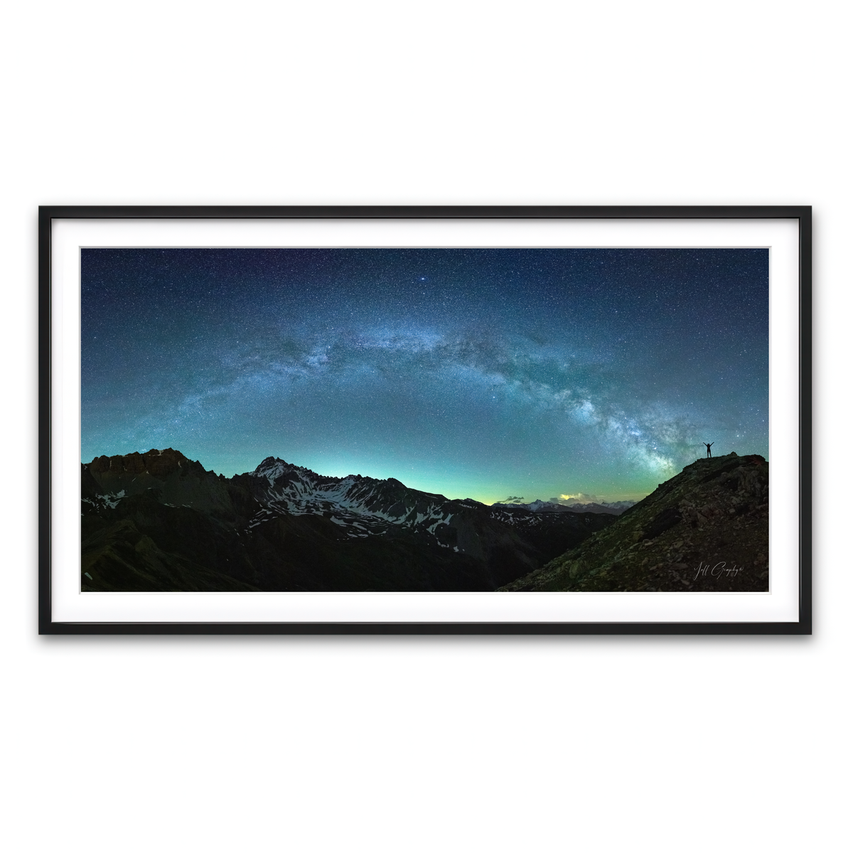 Framed Print 2x1 Black