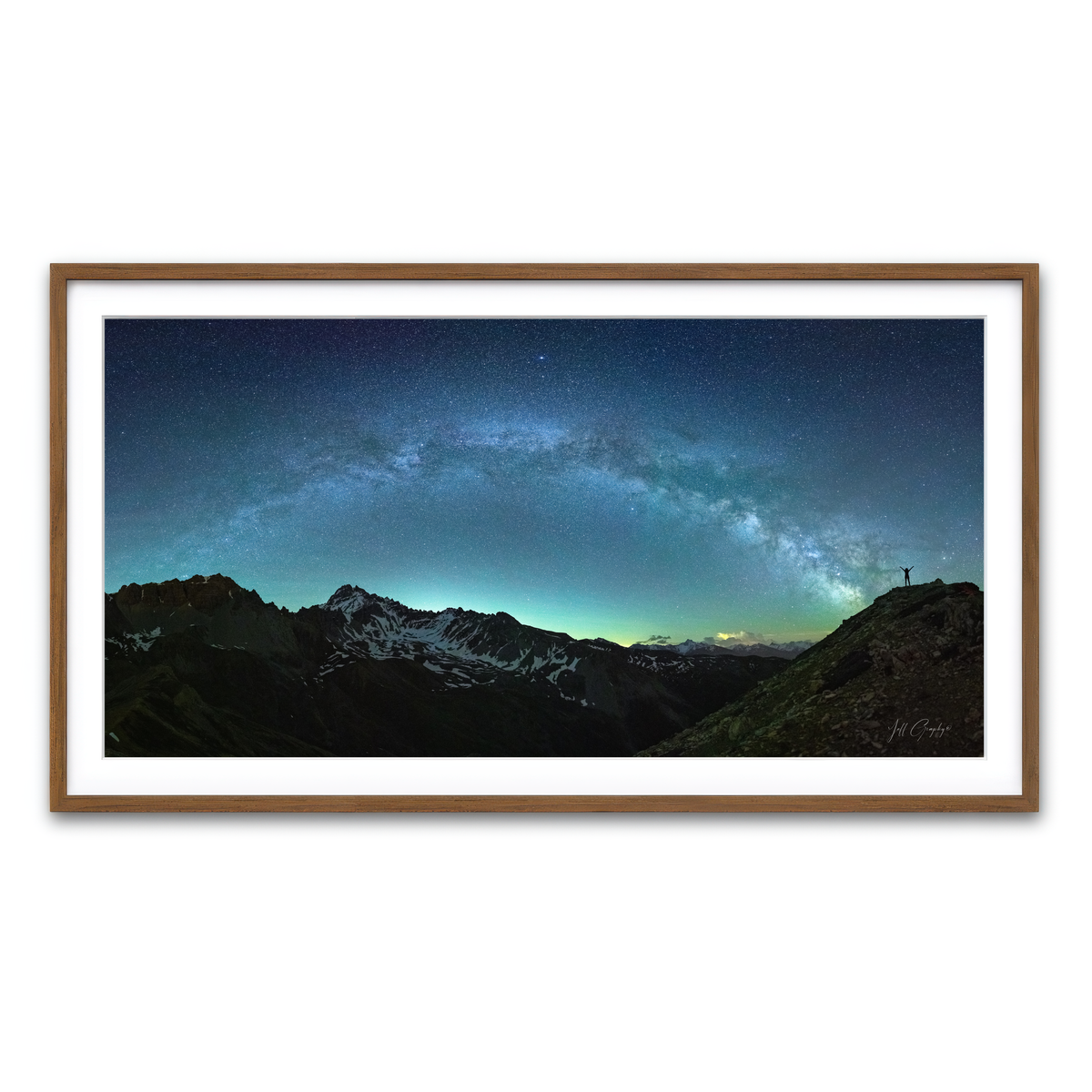 Framed Print 2x1 Walnut