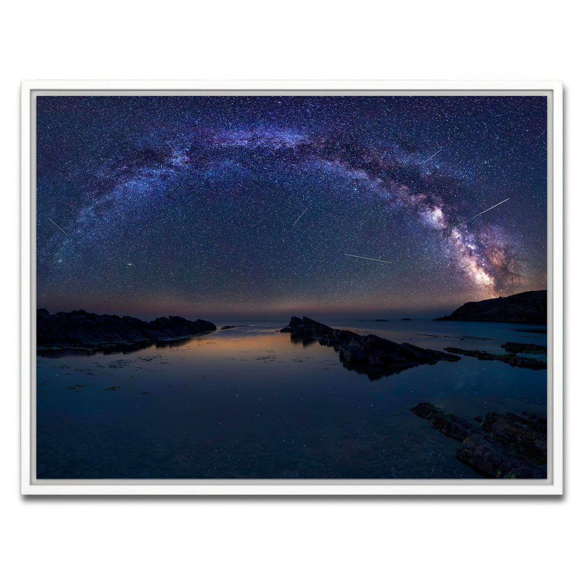 AUTO-MOCKUP WHITE | Arched Galaxy | 1 Piece | White Framed Canvas | group=4x3