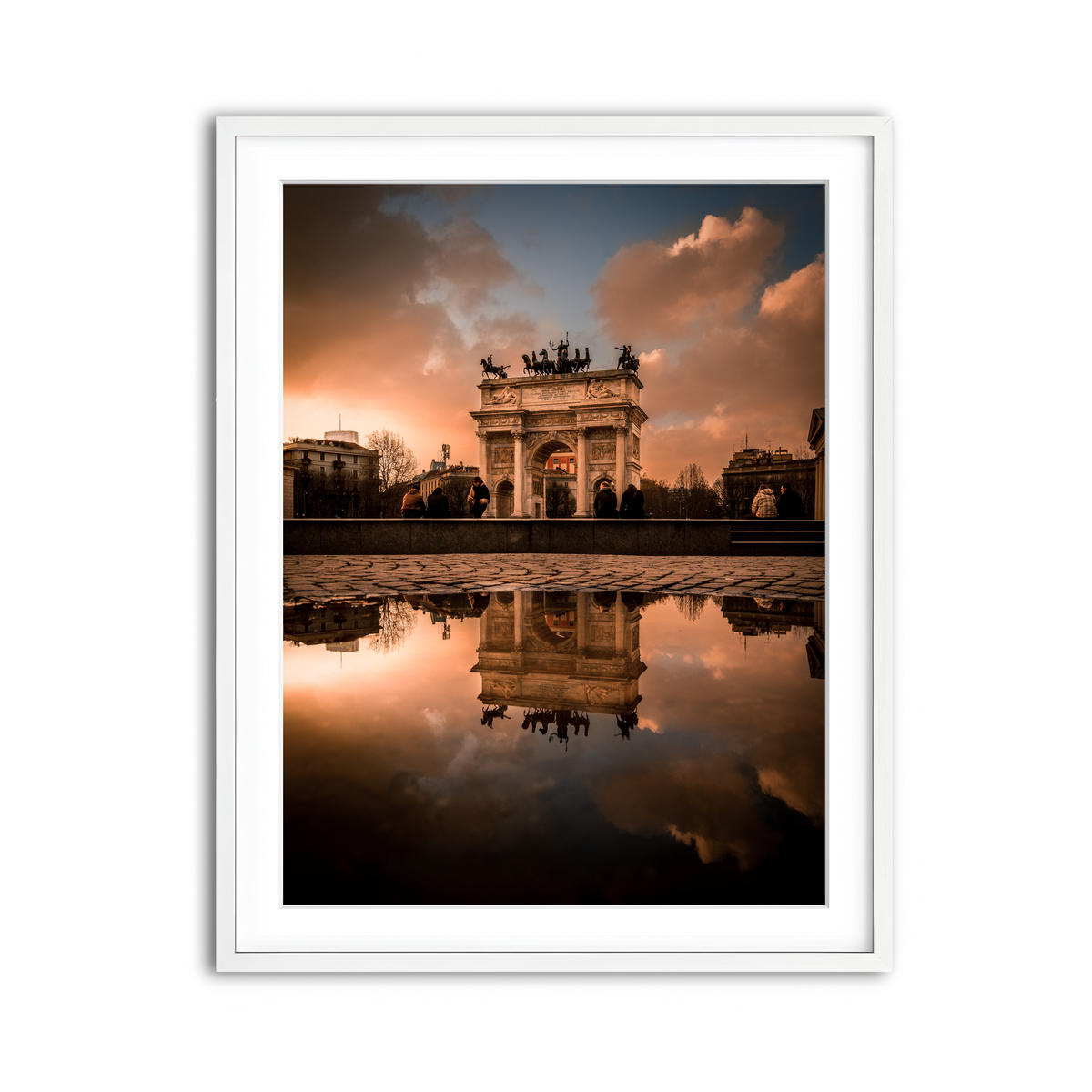 Framed Print 3x4 White