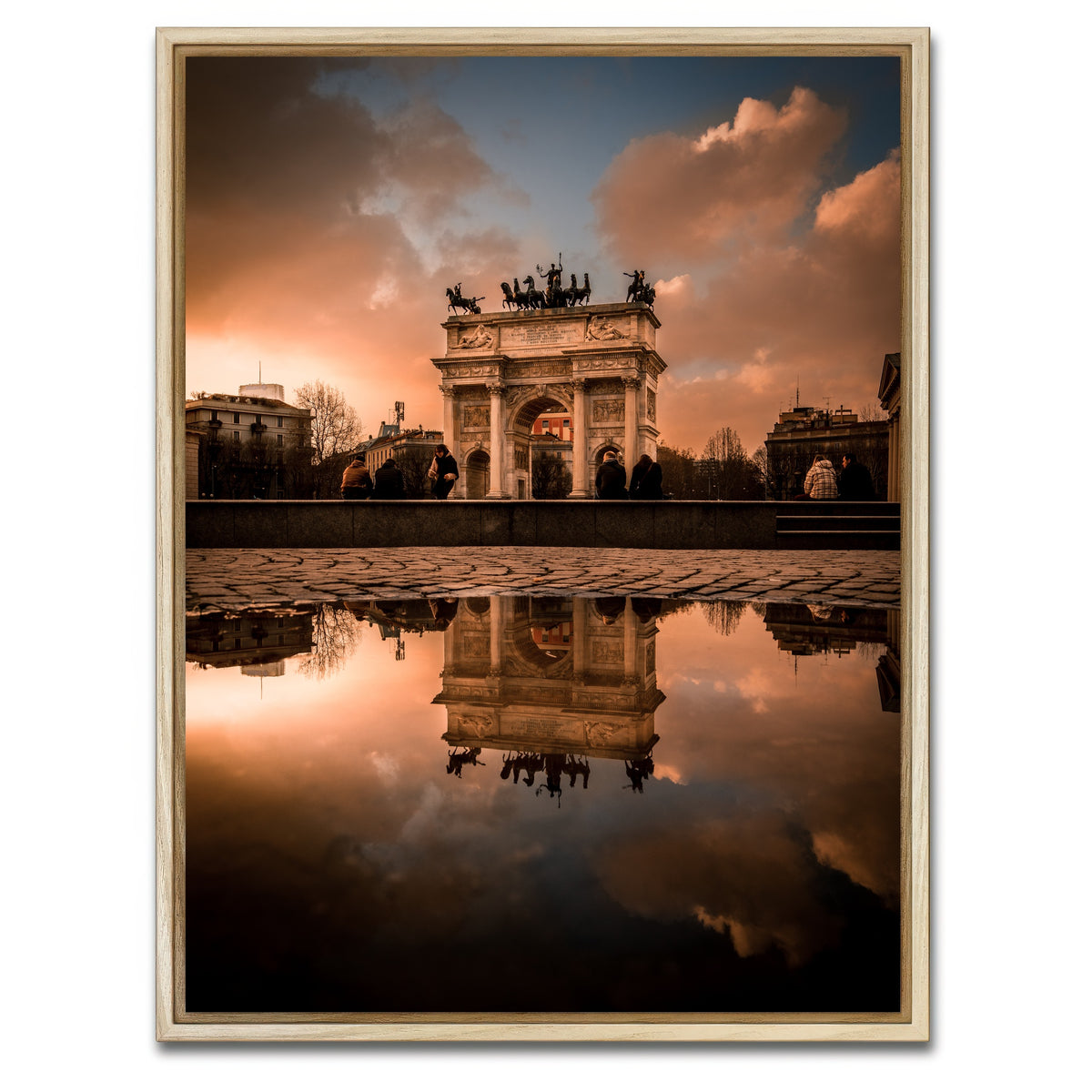 AUTO-MOCKUP WHITE | Arco della Pace | 1 Piece | Natural Framed Canvas | group=3x4