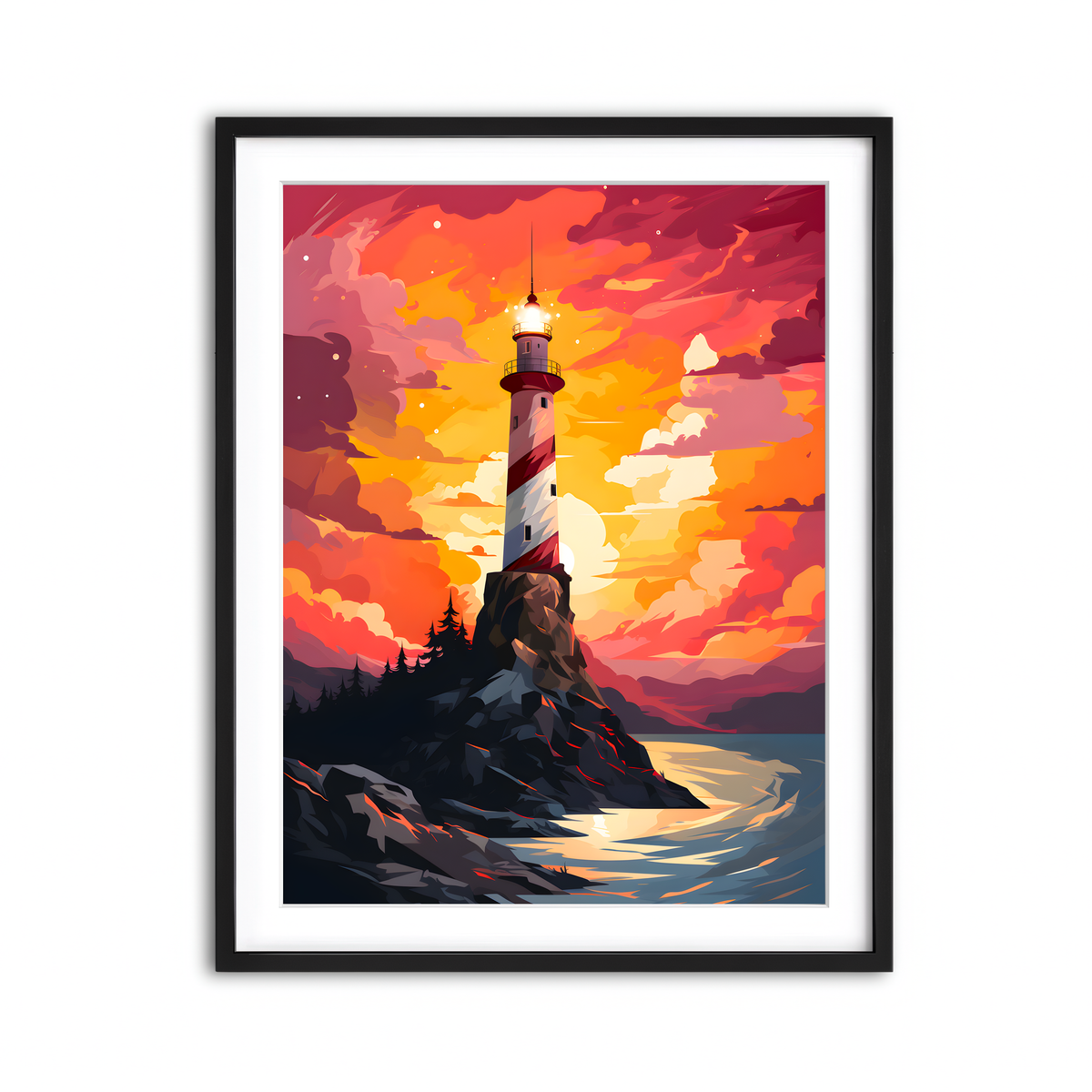 Framed Print 3x4 Black
