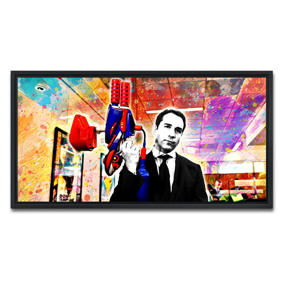 AUTO-MOCKUP WHITE | Ari Gold | 1 Piece | Black Framed Canvas | group=2x1