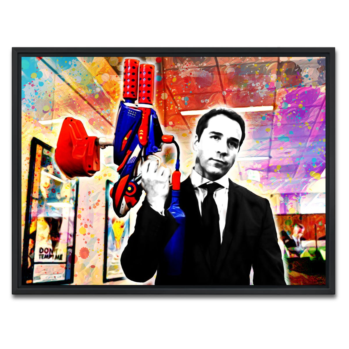 AUTO-MOCKUP WHITE | Ari Gold | 1 Piece | Black Framed Canvas | group=4x3
