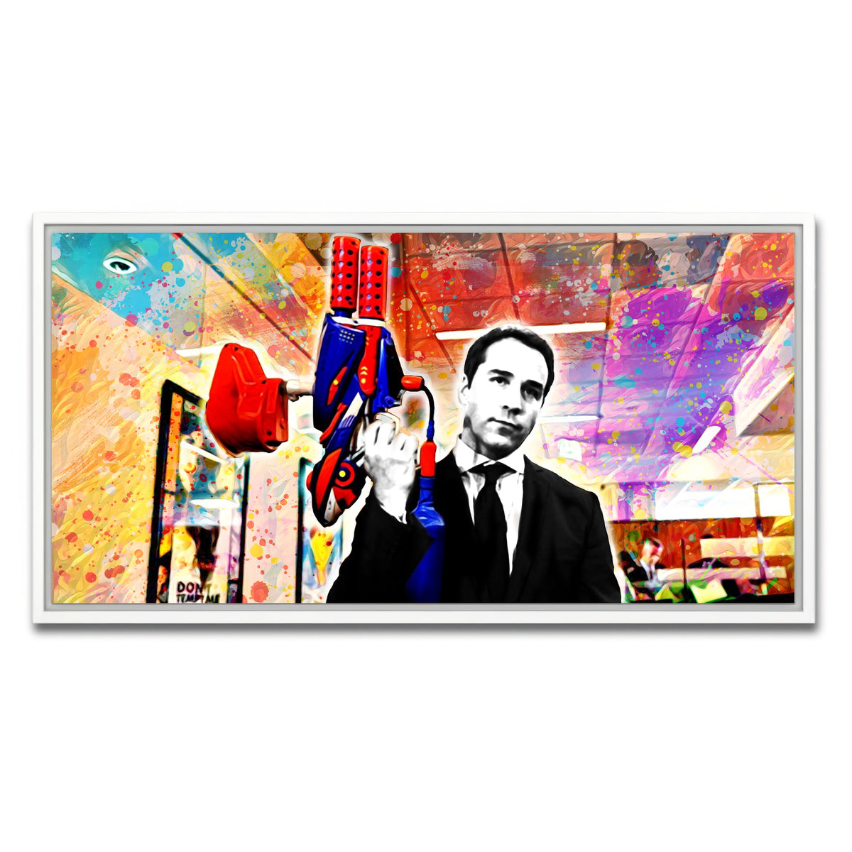 AUTO-MOCKUP WHITE | Ari Gold | 1 Piece | White Framed Canvas | group=2x1