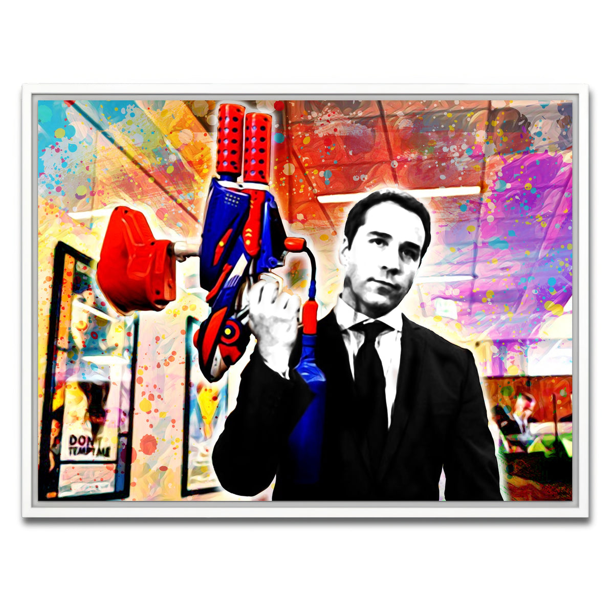 AUTO-MOCKUP WHITE | Ari Gold | 1 Piece | White Framed Canvas | group=4x3