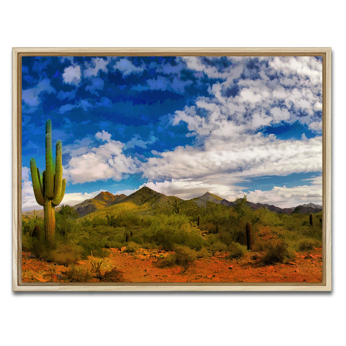 AUTO-MOCKUP WHITE | Arizona Desert | 1 Piece | Natural Framed Canvas | group=4x3