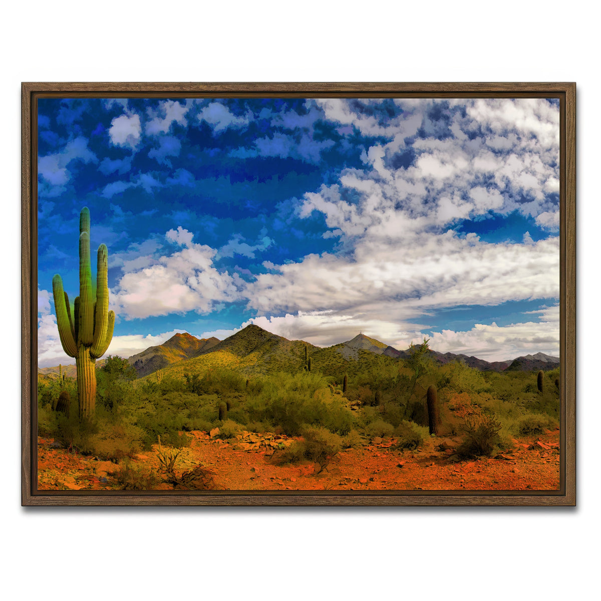 AUTO-MOCKUP WHITE | Arizona Desert | 1 Piece | Walnut Framed Canvas | group=4x3