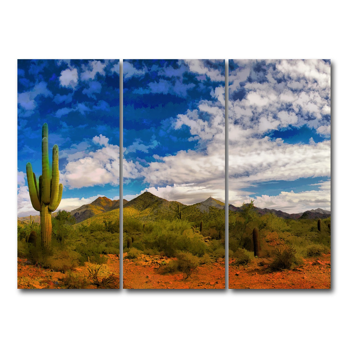 AUTO-MOCKUP WHITE | Arizona Desert | 3 Piece | Gallery Wrap Canvas | group=8x18