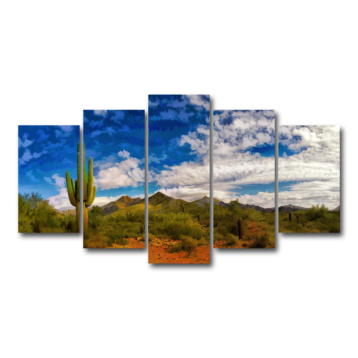 AUTO-MOCKUP WHITE | Arizona Desert | 5 Piece | Gallery Wrap Canvas | group=5_normal