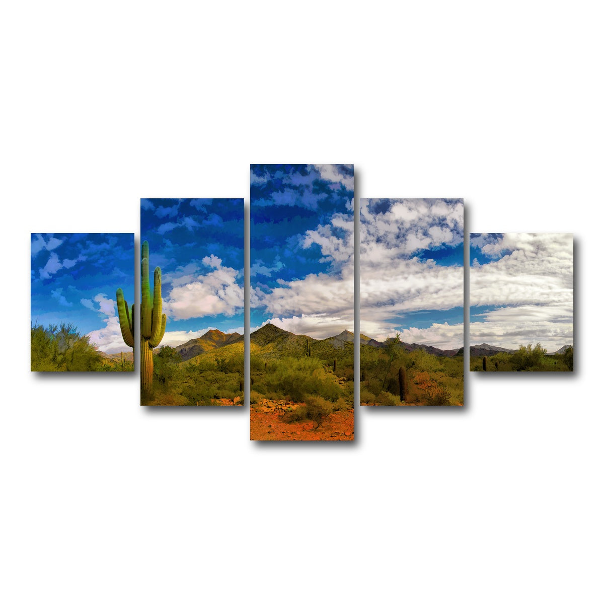 AUTO-MOCKUP WHITE | Arizona Desert | 5 Piece | Gallery Wrap Canvas | group=5_short