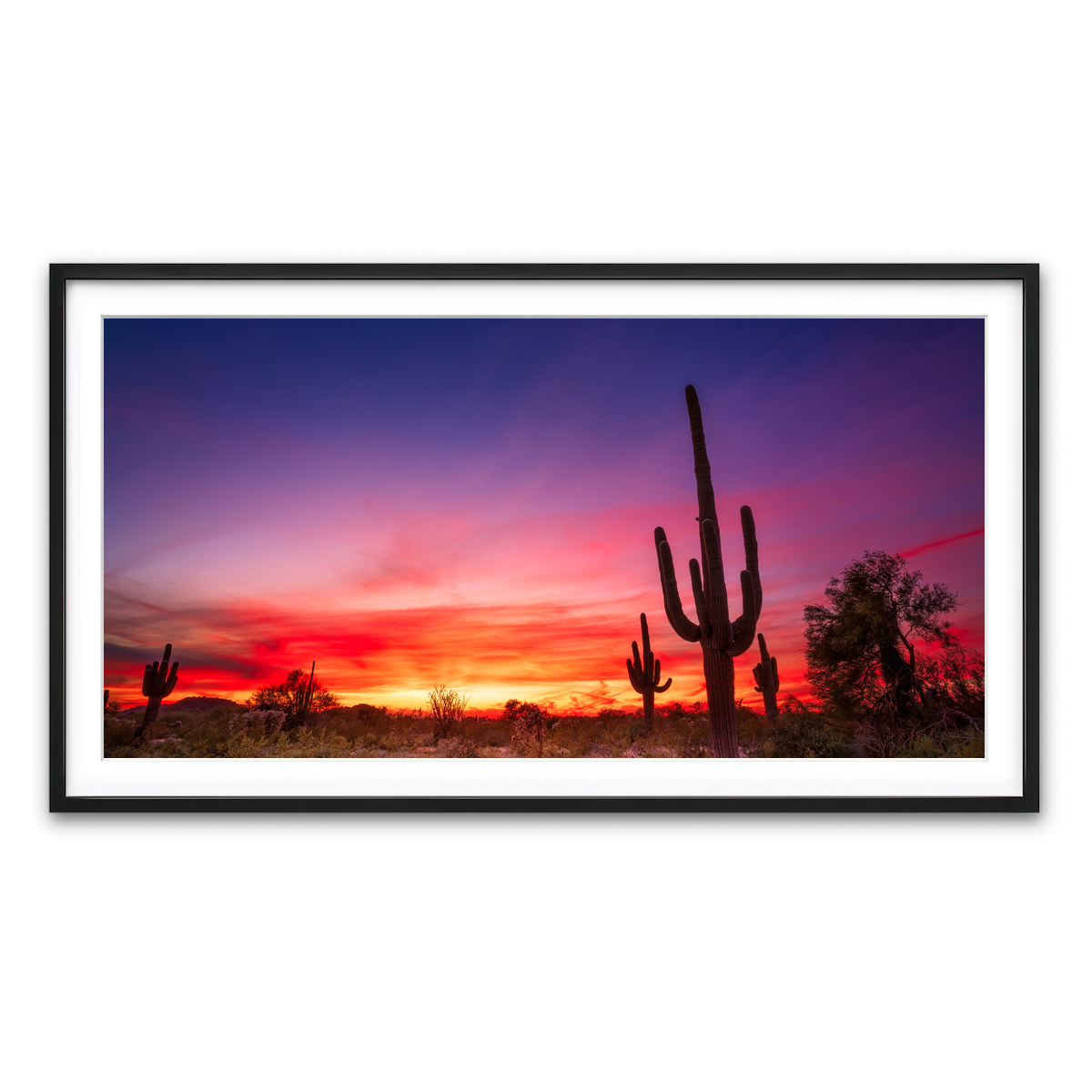 Framed Print 2x1 Black