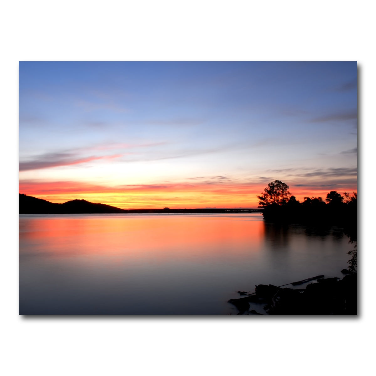 AUTO-MOCKUP WHITE | Arkansas River Sunset | 1 Piece | Gallery Wrap Canvas | group=4x3