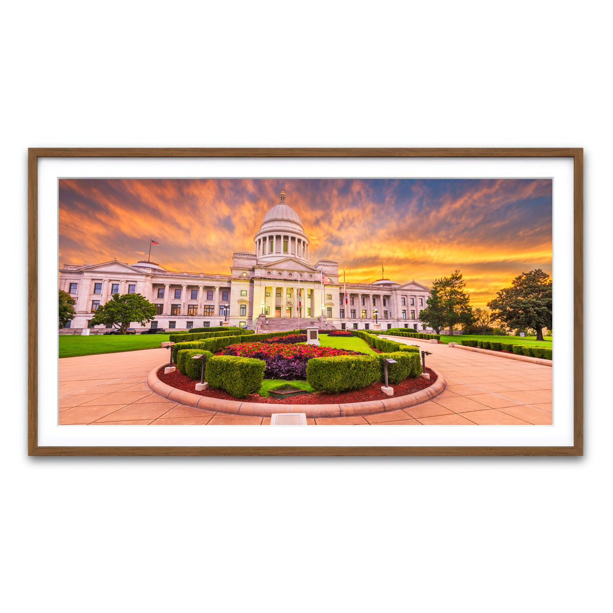 Framed Print 2x1 Walnut