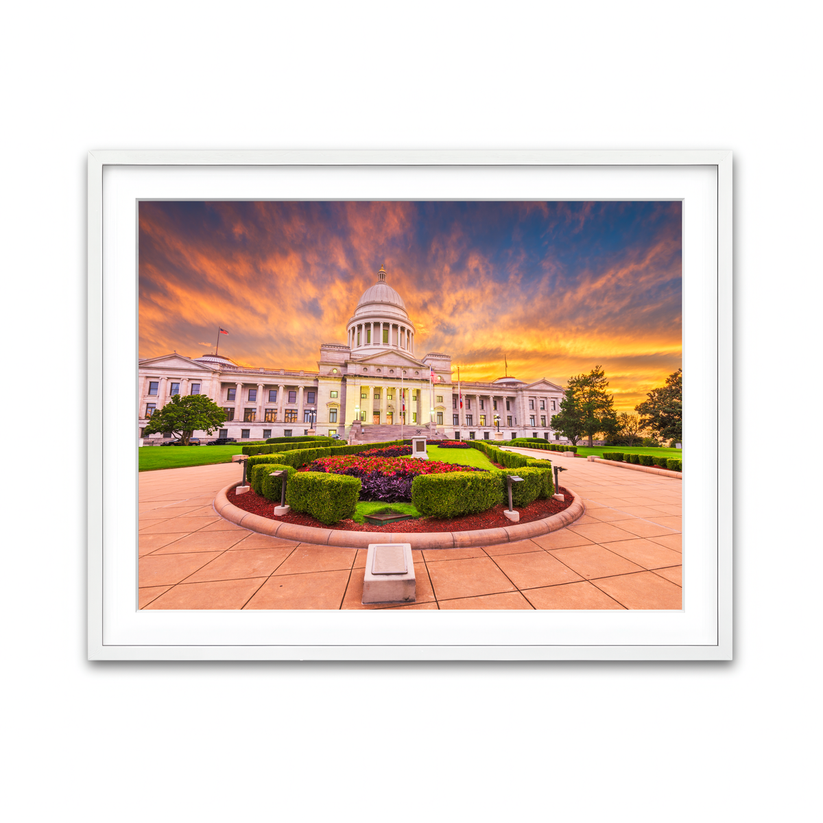 Framed Print 4x3 White